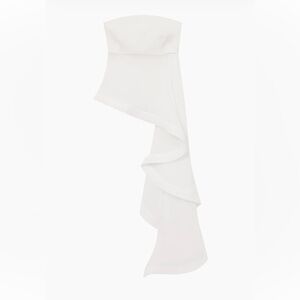 Reiss White rhianna Asymmetrical Top